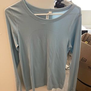 Lulu teal longsleeve fitted-tight